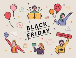 black friday promotion banner vector