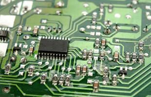 Close-up of a circuit board photo