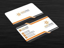 Creative And Corporate Business Card Design Template With Vector Format