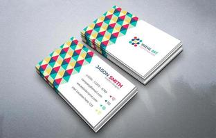 Colorful Abstract Business Card vector