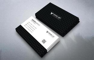 Black And White Simple Business Card vector