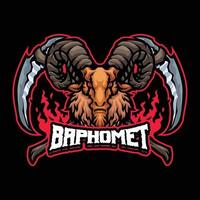 baphomet mascot character vector