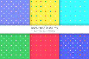 Colorful Dots Seamless Pattern Design vector