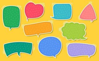 Text bubble, vector speech bubble set