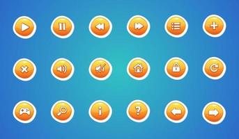 User Interface Buttons design vector