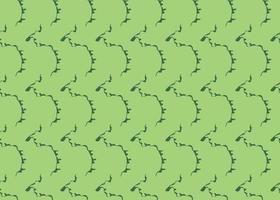 Hand drawn, green colors lines seamless pattern vector