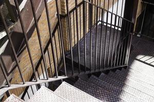 Stairwell outside a modern building photo