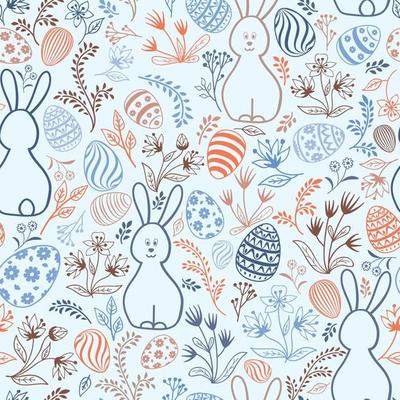Easter Bunny Wallpaper Vector Art, Icons, and Graphics for Free Download