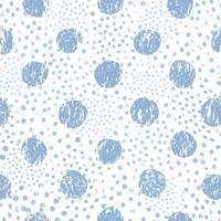 Seamless pattern with polka dot ornament. Stylish drawn dotted backdrop. Abstract textured circle ornament with water drops. vector