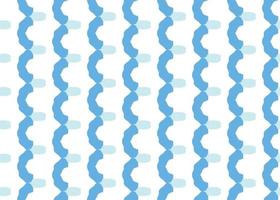 Hand drawn, blue, white color shapes seamless pattern vector