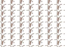 Hand drawn, brown, white color seamless pattern vector