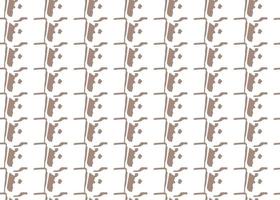 Hand drawn, brown, white color seamless pattern vector