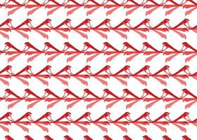 Hand drawn, red, white colors lines seamless pattern vector