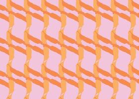 Hand drawn, pink, orange colors lines seamless pattern vector