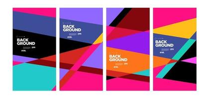 Vector colorful abstract geometric background for banner