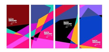 Vector colorful abstract geometric background for banner