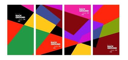 Vector colorful abstract geometric background for banner