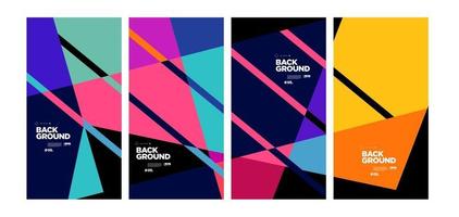 Vector colorful abstract geometric background for banner