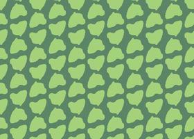 Hand drawn, green colors abstract shapes seamless pattern vector