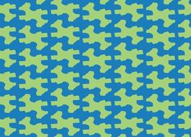 Hand drawn, green, blue color shapes seamless pattern vector
