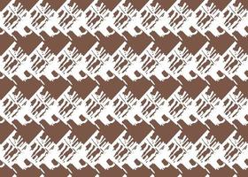 Hand drawn, brown, white color seamless pattern vector