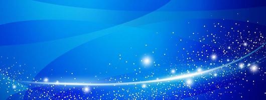 Abstract blue background design of light effect with line curve vector illustration