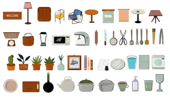 Household Items Vector Art, Icons, and Graphics for Free Download