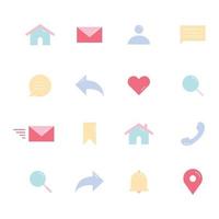 Set of user interface vector icon. ui symbols for website and mobile app