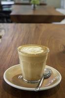Morning hot coffee latte photo