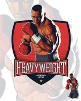 Realistic Boxing Fighter Illustration vector