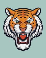 Tiger Head Illustration vector