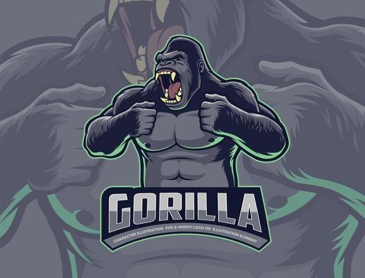 Gorilla Beating Chest