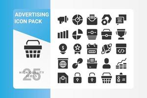 Advertising icon pack for your web site design, logo, app, UI vector