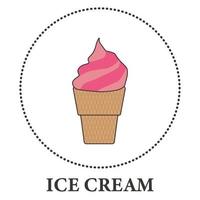 Realistic ice cream in a cup on a white background - Vector