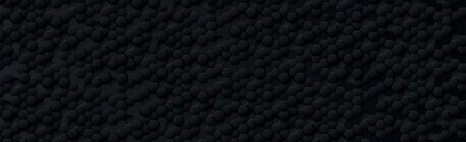 Abstract hexagons black on a black and gray background vector