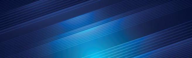 Abstract blue background with white lines - Vector