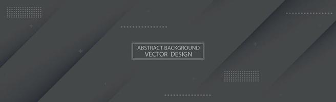 Panoramic abstract background with various shades of gray - Vector