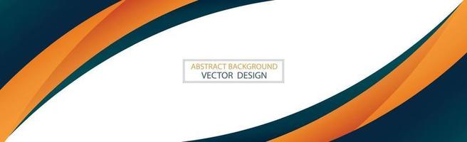 Abstract web template black and orange lines on white background - Vector