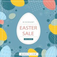 Beautiful Easter background with your promotion - Vector