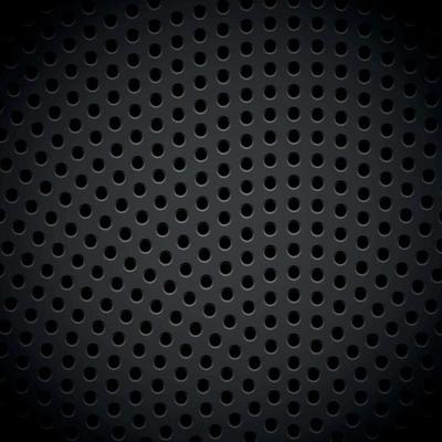 Material perforated metal dark background texture - Vector