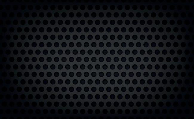 Material perforated metal dark background texture - Vector