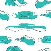 Waves Seamless Pattern vector