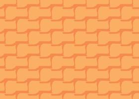 Hand drawn, orange color shapes seamless pattern vector