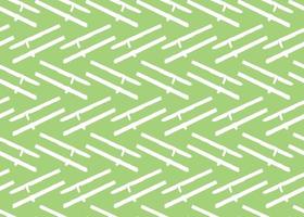 Hand drawn, green, white lines seamless pattern vector