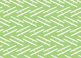 Hand drawn, green, white lines seamless pattern vector