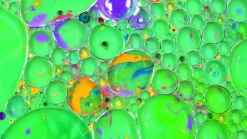 Abstract Colorful Bubbles Exploding Texture video