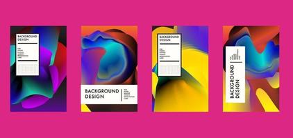 Vector colorful wave and fluid gradient background banner