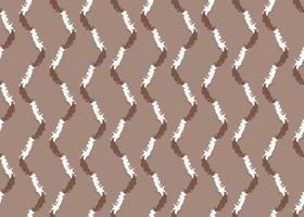 Hand drawn, brown, white colors seamless pattern vector