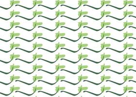 Hand drawn, green, white color seamless pattern vector