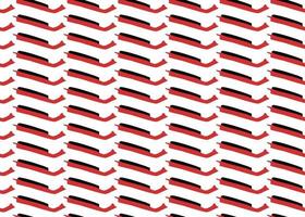 Hand drawn, red, black, white color lines seamless pattern vector